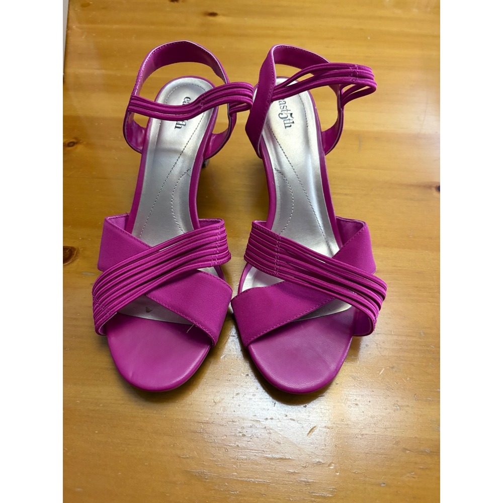 East 5th Nellie Magenta Pink Strappy Heel Sandals Womens 9M 025-3327